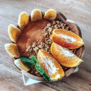 Smoothie bowl at Vegan Soul Kitchen in Penida Island