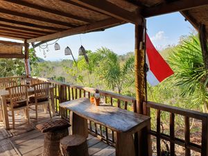 The view 👌🏼 at Vegan Soul Kitchen in Penida Island
