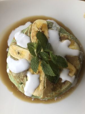 Pancakes at Vegan Soul Kitchen in Penida Island