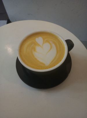 Special request tumeric latte! at Graze in Shanghai
