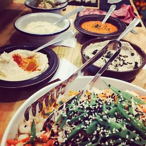 Tapas and dips at Living in Geel