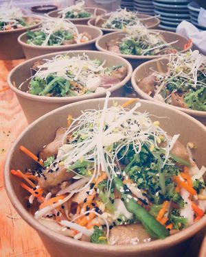 Vegan tzay pokebowls at Living in Geel