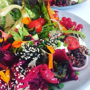 Salmon &veg at Living in Geel