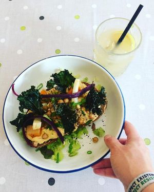 Chickpea sandwich at Living in Geel