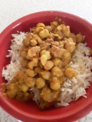 Sorry for this ugly photo but it is a chick pea something at Jewel of India in Hanover