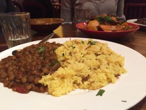 Vegan banquet main at Moroccan Soup Bar in North Melbourne