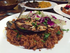 Vegan banquet main at Moroccan Soup Bar in North Melbourne