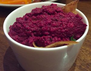 Beetroot dip at Moroccan Soup Bar in North Melbourne