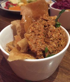 Tasty dip at Moroccan Soup Bar in North Melbourne