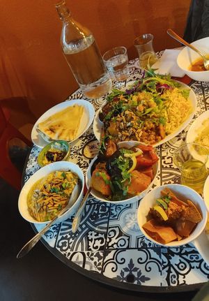 Main course at Moroccan Soup Bar in North Melbourne