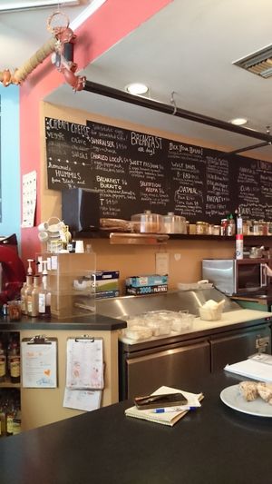 The inside  at Terra Cafe in Easton