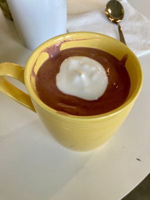 Strawberry Seppa (soup)  at Carina's Bakery in Beaverton