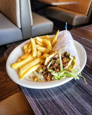Vegan Greek Gyro at Colonial Diner in Woodbury