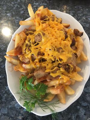 Seitan poutine at Colonial Diner in Woodbury