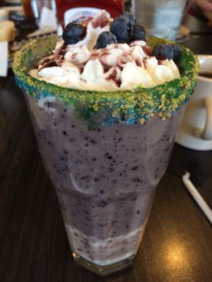 Blueberry smoothie  at Colonial Diner in Woodbury