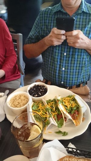 Vegan spinach tacos  at Colonial Diner in Woodbury