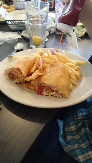 Tofu power chimi-chimi at Colonial Diner in Woodbury