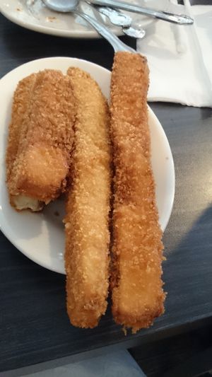 Vegan fried eggplant ?  at Colonial Diner in Woodbury
