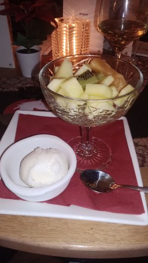 Fruit salad at Hotel the White Horse in Etten-leur
