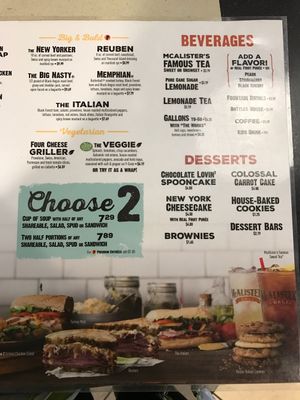 There is a veggie soup that's vegan not listed on the menu at McAlister's Deli in Pigeon Forge