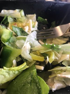 Side salad.. it was pretty until I mixed it up at Lelulo's Pizzeria in Plum