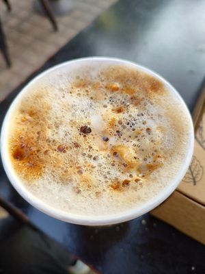 Latte dalgona at Donut Corp - Nueva Los Leones in Santiago
