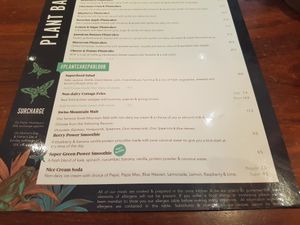 Menu 1/2 at The Pancake Parlour in Maribyrnong