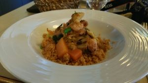 Couscous mit Gemüse  at Bon Lloc in Mallorca