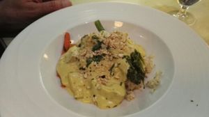 arroz de verduras con crema de anacardo at Bon Lloc in Mallorca