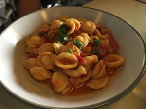 Pasta at Bon Lloc in Mallorca