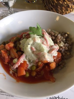 Vegan tajine at Bon Lloc in Mallorca