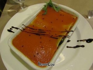 Vegan zuchinni & tofu lasagna at Bon Lloc in Mallorca