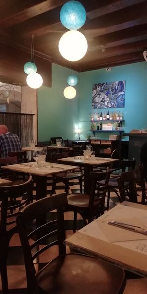 Nice ambience as well... at Bon Lloc in Mallorca