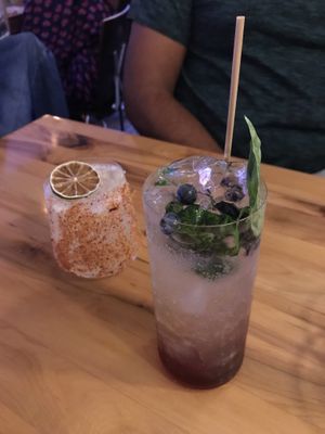 El Diablo margarita and the Touch of Class at Atomica in Kingston