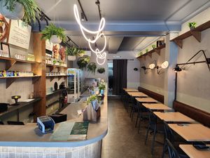 Interior at Soul Burger in Newtown