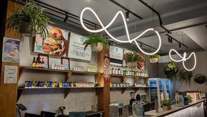 Interior at Soul Burger in Newtown