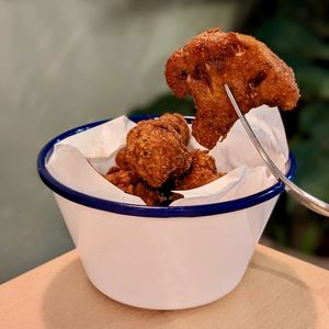 Vegan Southern Fried Cauliflower Bites at Soul Burger in Newtown