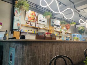 Inside the restaurant   at Soul Burger in Newtown