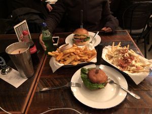 Burgers with Fries and a Shake at Soul Burger in Newtown