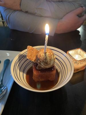 Sticky Toffee Pudding with Banoffee Ice Cream at Fancy Radish in Washington
