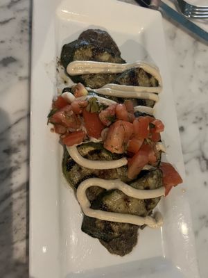 grilled zucchini   at Fancy Radish in Washington