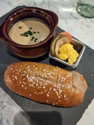 Rhubarb Fondue at Fancy Radish in Washington