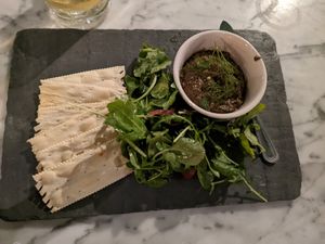 Eggplant dip at Fancy Radish in Washington