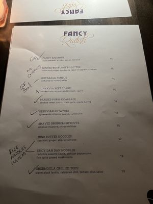   at Fancy Radish in Washington