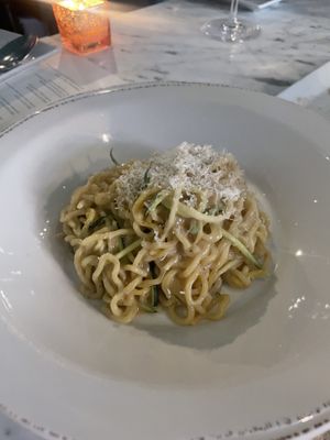 Miso butter noodles, almost felt like a carbonara in a way  at Fancy Radish in Washington