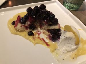 Blueberry tart  at Fancy Radish in Washington