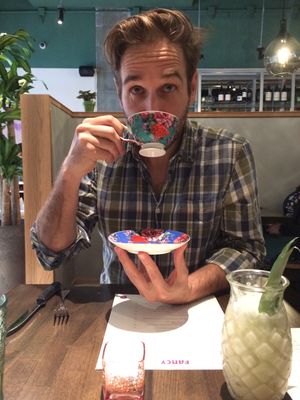 Yummy tea cup cocktails at Fancy Radish in Washington