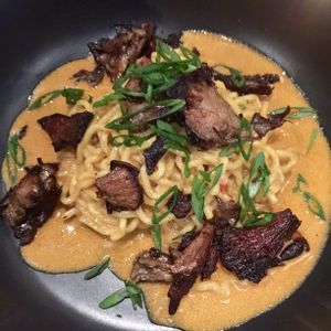 Dan Dan Noodles with mushrooms  at Fancy Radish in Washington