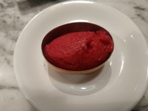 Cranberry Sorbet at Fancy Radish in Washington