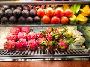 Fresh cut fruits at Fruit Box 白香果 - Tiong Bahru Plaza in Central Singapore